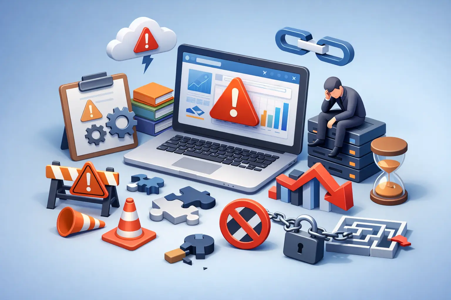 9 erros que travam a implantação de ERP