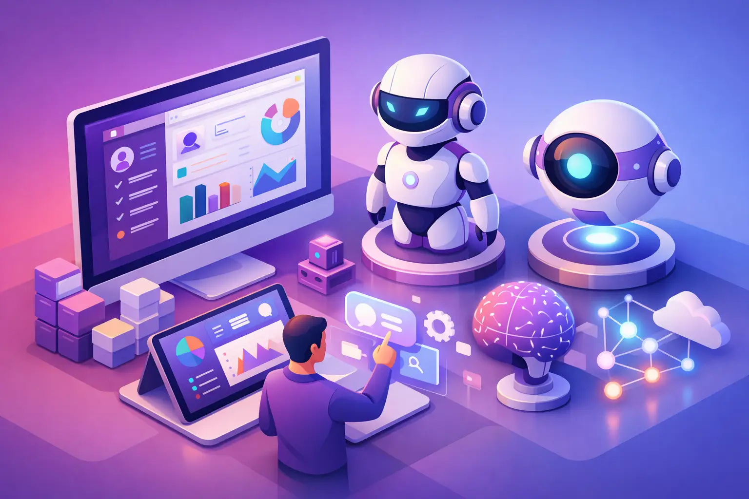 Odoo 19 vem com agentes de IA integrados?