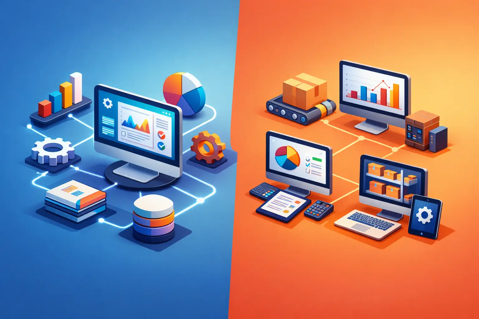 ERP integrado ou sistemas separados?