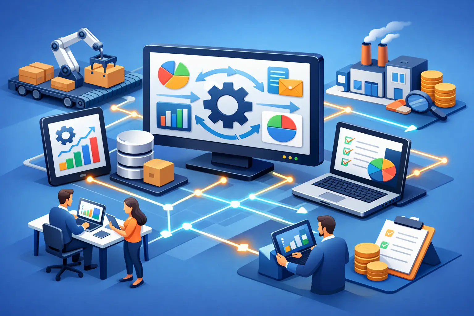 Integração ERP: menos retrabalho, mais controle