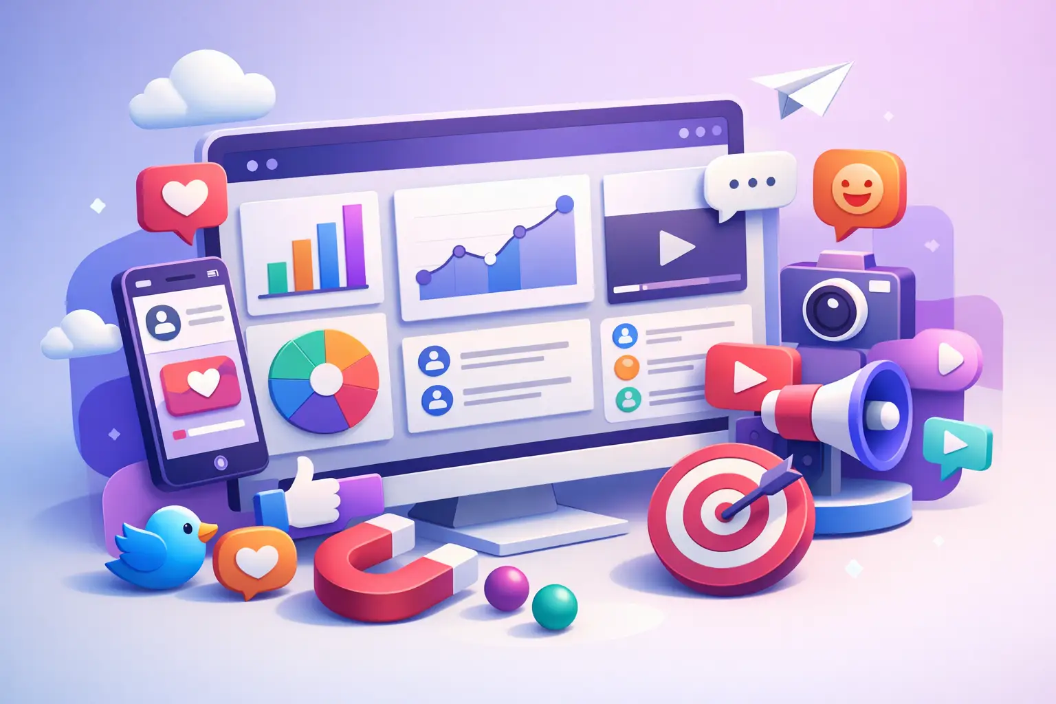 Odoo Social Marketing no painel de controle