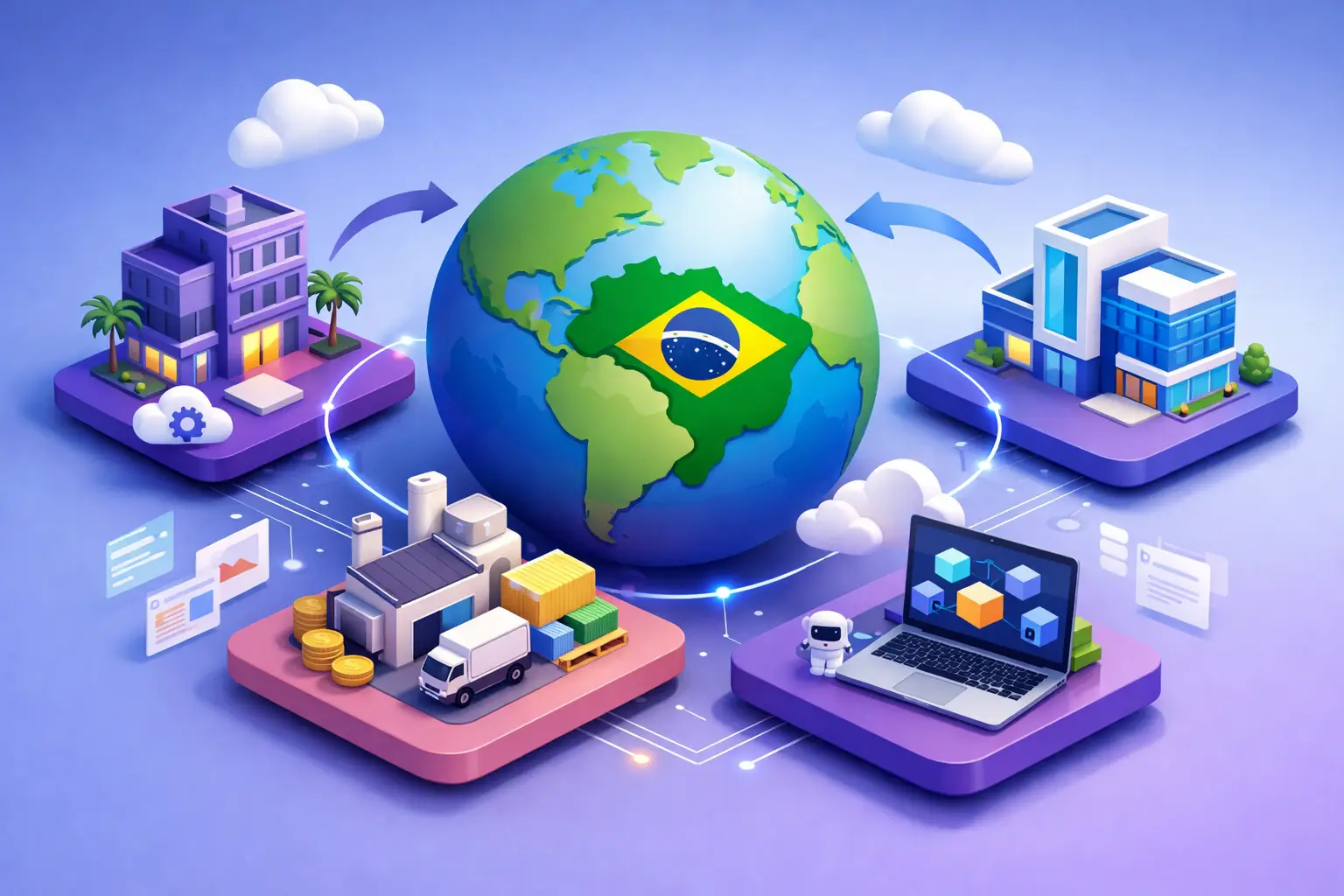 Gestão multi-empresa global no Odoo no Brasil